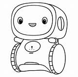 Adorable Robot Coloring Page  Download Print Or Color Online For Free sketch template