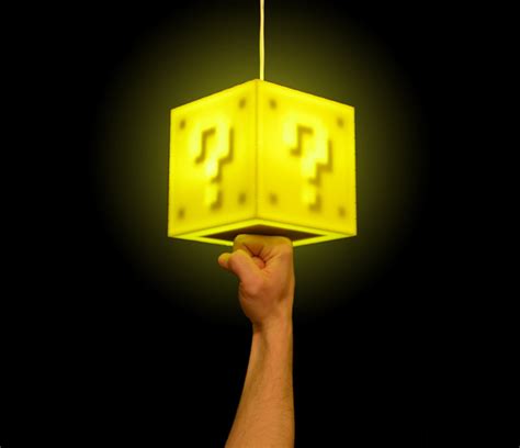 Super Mario Bros. Question Box Hanging Lamp