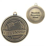 Citizenship Gold Academic Medallion - Personalized | Positive Promotions