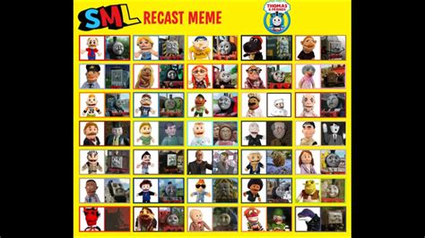 SML Cast Meme With Thomas Characters! :D by TankTheMouse on DeviantArt