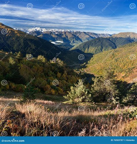 Autumn Scenery in the Mountains of Georgia Stock Image - Image of view ...