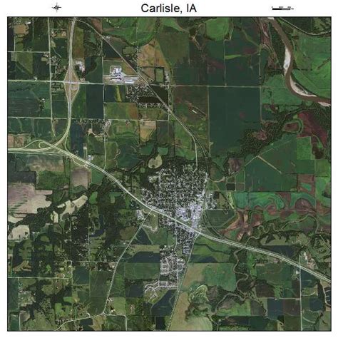 Aerial Photography Map of Carlisle, IA Iowa