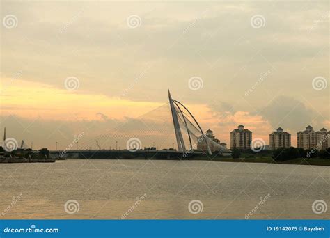 Putrajaya bridge stock image. Image of composition, light - 19142075