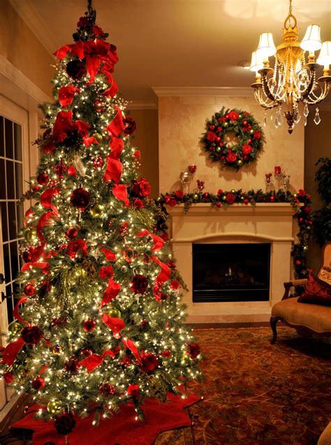 red and gold christmas tree theme - Google Search | Idee per l'albero ...