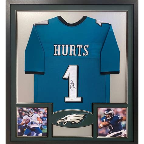 Jalen Hurts Signed Framed Jersey JSA Autographed Philadelphia Eagles