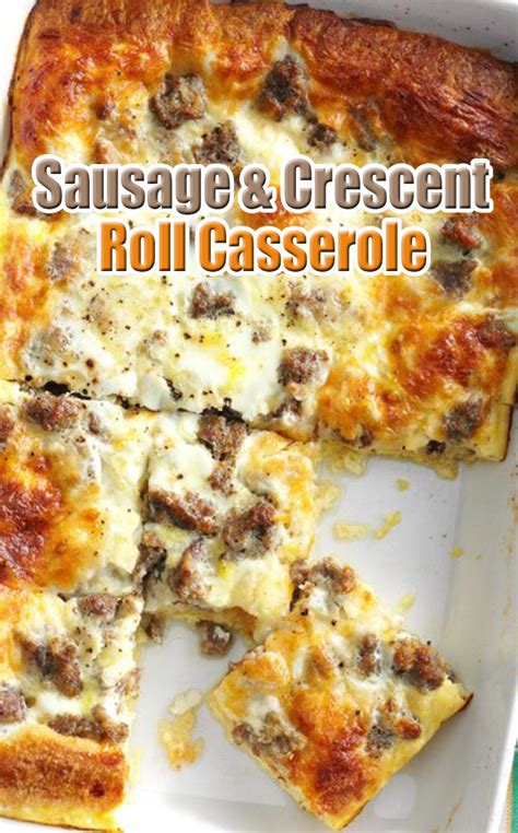 Sausage & Crescent Roll Casserole