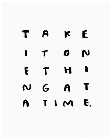 One Thing At A Time, Print– Gather Goods Co.