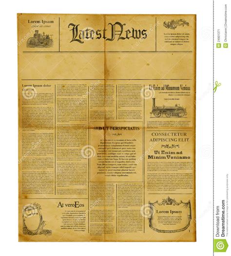 Free Editable Old Newspaper Template Word Document Blank Pertaining To Blank Old Newspaper ...