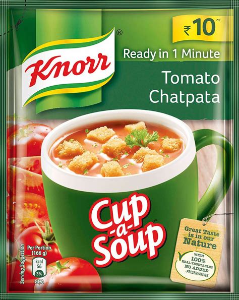 Knorr Cup-a-soup Tomato Chatpata 16gm Pack at Rs 10/packet | नॉर सूप, नोर सूप - Jaiswal ...