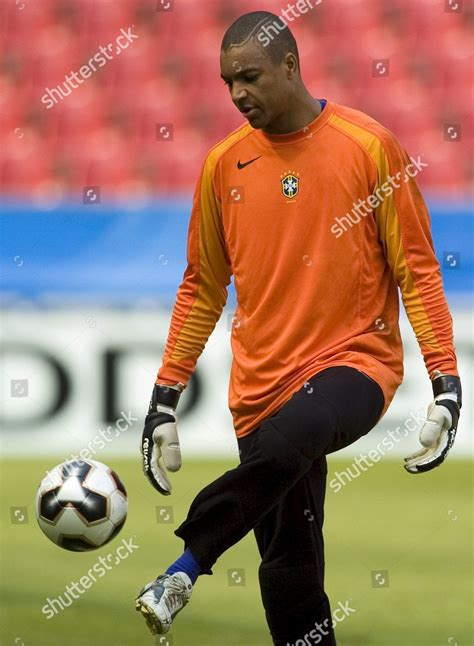 Brazilian Goalkeeper Dida During Final Practice Editorial Stock Photo ...