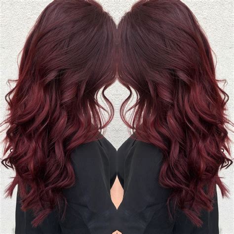 Ruby red hair! … | Hair color guide, Trendy fall hair color, Hair color burgundy