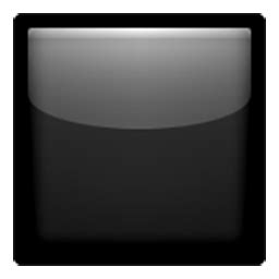 Black Large Square Emoji for Facebook, Email & SMS | ID#: 965 | Emoji.co.uk