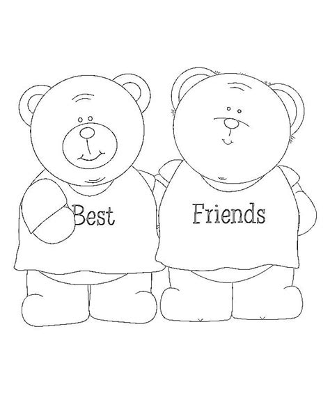 Best Friends Bears Coloring Pages - Coloring Cool