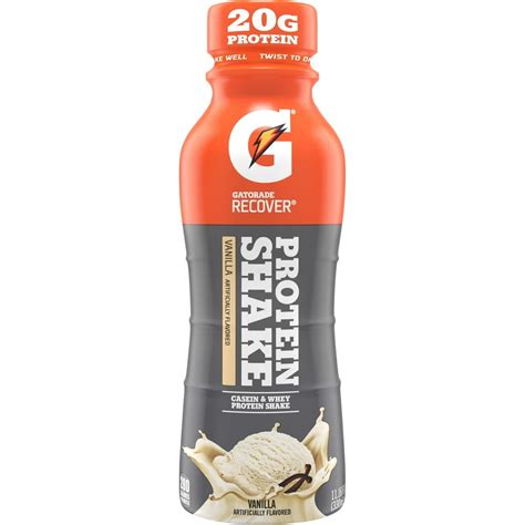 Gatorade Recover Protein Shake Vanilla 11.16 Fluid Ounce Plastic Bottle - Walmart.com - Walmart.com