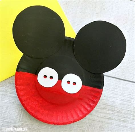 Make a Mickey Mouse Paper Plate Craft with your favorite Disney fan! | Disney crafts for kids ...