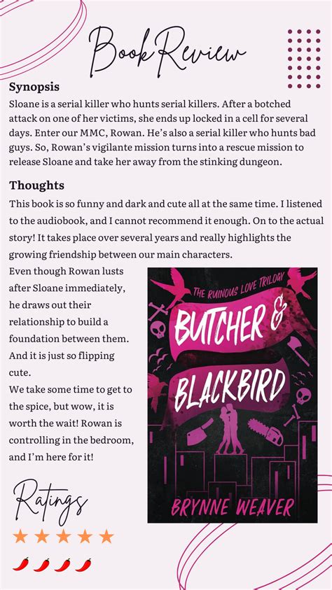 Butcher & Blackbird Book Review | Blackbird book, Fantasy books to read, Dark books