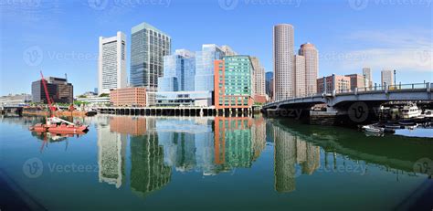 Boston waterfront view 8425377 Stock Photo at Vecteezy