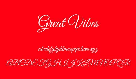 Great Vibes font - Font Tr