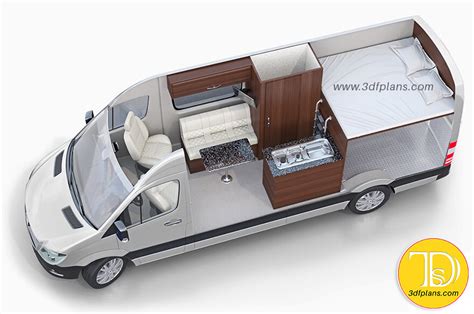 3D Layout Design for Caravans, Motorhomes - 3D Floor Plans