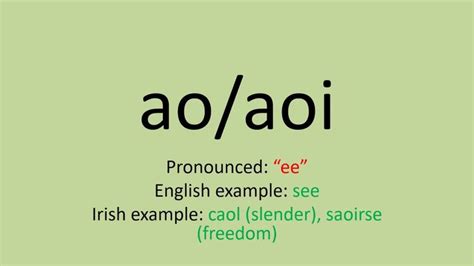 Learn Irish-Lesson 1 Pronunciation 1 (Vowels) | Irish words, Irish ...