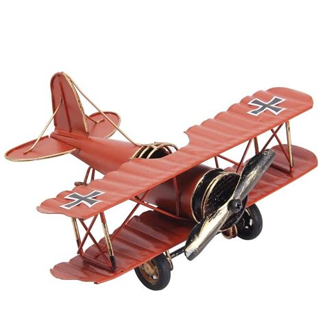 Tyenaza Vintage Airplane Decor, Metal Hanging Airplane Biplane Ornament Iron Aircraft Handicraft ...