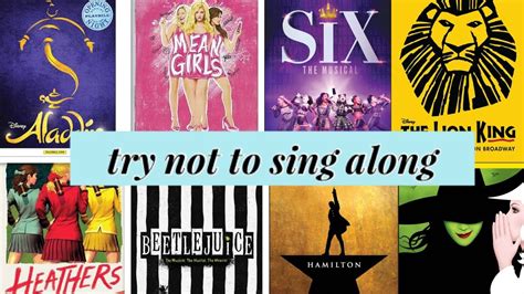 Try Not to Sing Along: Musical Theatre Edition - YouTube Music