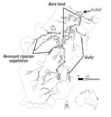 3 Map of the upper Bremer River catchment. Many parcels of three land ...