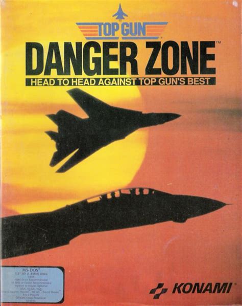 Top Gun: Danger Zone (1991) DOS box cover art - MobyGames