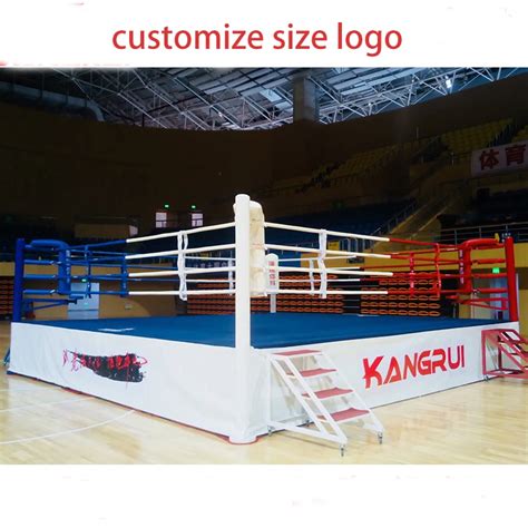 International Standard Quality Boxing Ring Stairs For Customized Steel Wrestling Ring Boxing ...