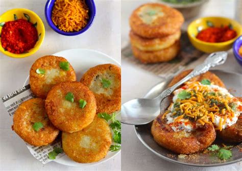 Aloo Tikki Chaat Recipe - Fun FOOD and Frolic