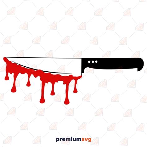 Bloody Knife SVG Cut Files, Knife with Blood Instant Download | PremiumSVG