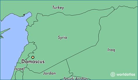 Damascus On World Map - Draw A Topographic Map