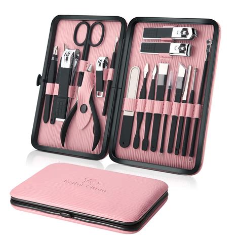 Buy Manicure Set Professional Nail Clippers Kit Pedicure Care Tools ...