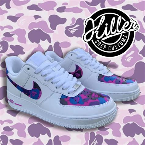 Custom Nike Air Force 1 - Bape - Killer Crep Customz