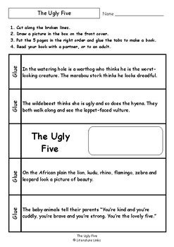 Worksheets for THE UGLY FIVE by Julia Donaldson & Axel Scheffler ...