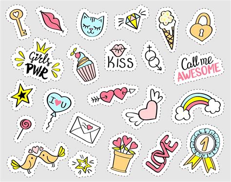 Fashion Girly Stickers - BUY 2 GET 1 FREE Buy 2 of our sticker sets and get a 3rd sticker set of ...