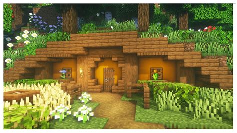 Minecraft: How To Build A Simple Hobbit Hole - YouTube