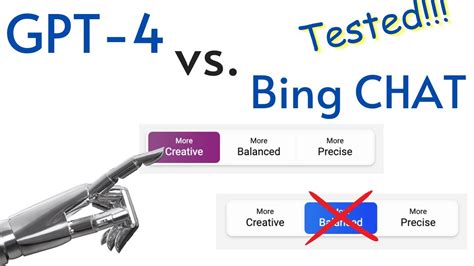 GPT-4 vs. Bing Chat CREATIVE mode - Tested with Examples - YouTube