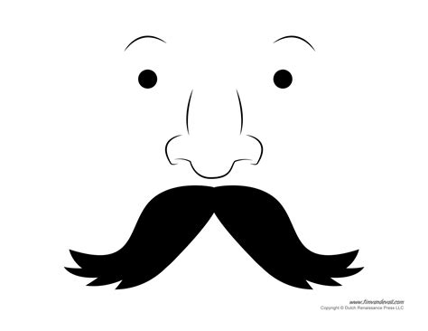 Printable Mustache Templates | Mustaches for Kids