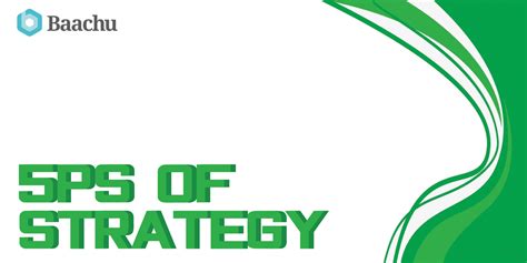 The 5Ps of strategy! - Baachu Scribble