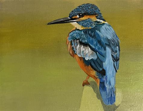 kingfisher : r/acrylicpainting