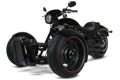 Scorpion kit converts a Harley V-Rod into a reverse trike