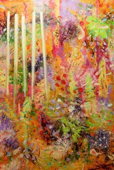 Abstract garden painting no. 1 Painting | Garden painting art, Garden ...