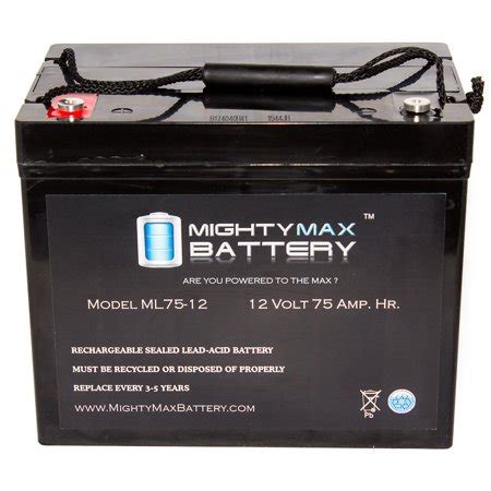 12V 75Ah Internal Thread Battery for Quantum Q6 Edge HD - Walmart.com