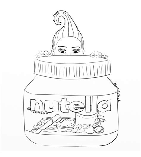 Nutella Logo Coloring Page