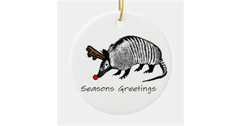 Christmas Armadillo Ceramic Ornament | Zazzle