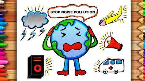 How To Draw Stop Noise Pollution Poster Chart Drawing - vrogue.co