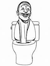 Skibidi Toilet coloring Pages  ColoringLib sketch template