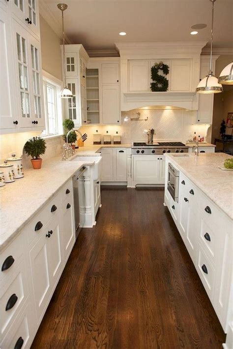 40+ White Farmhouse Kitchen Cabinet Makeover Ideas | White kitchen design, Kitchen cabinet ...