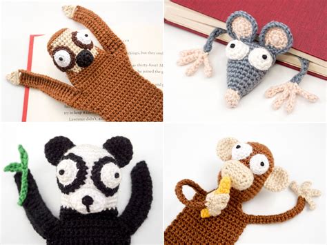 Animal Bookmarks PDF Crochet Pattern Bundle Amigurumi PDF Patterns - Etsy